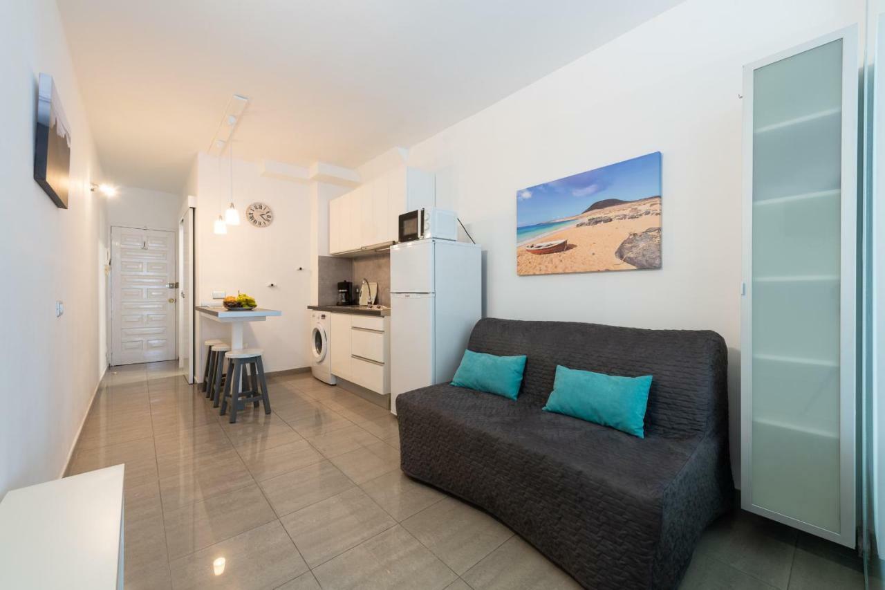 شقة 1St Line Studio Las Canteras Beach - Wifi لاس بالماس دي غران كاناريا المظهر الخارجي الصورة